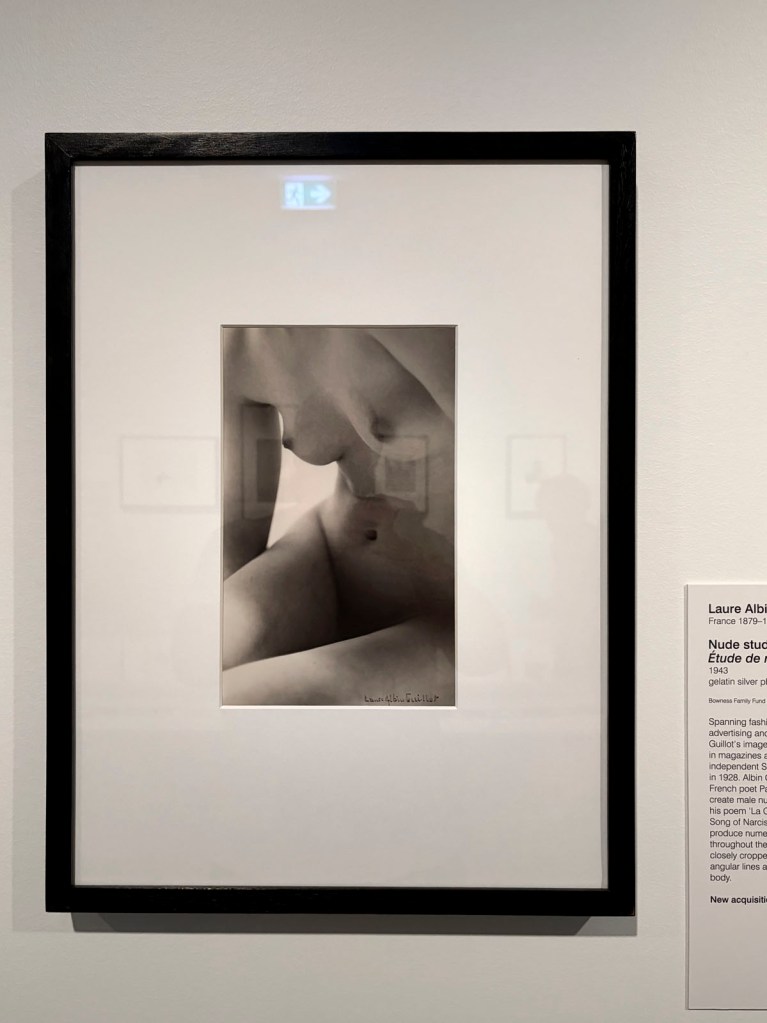 Laure Albin Guillot (French, 1879-1962) 'Nude study' (Étude de nu) 1943 (installation view)