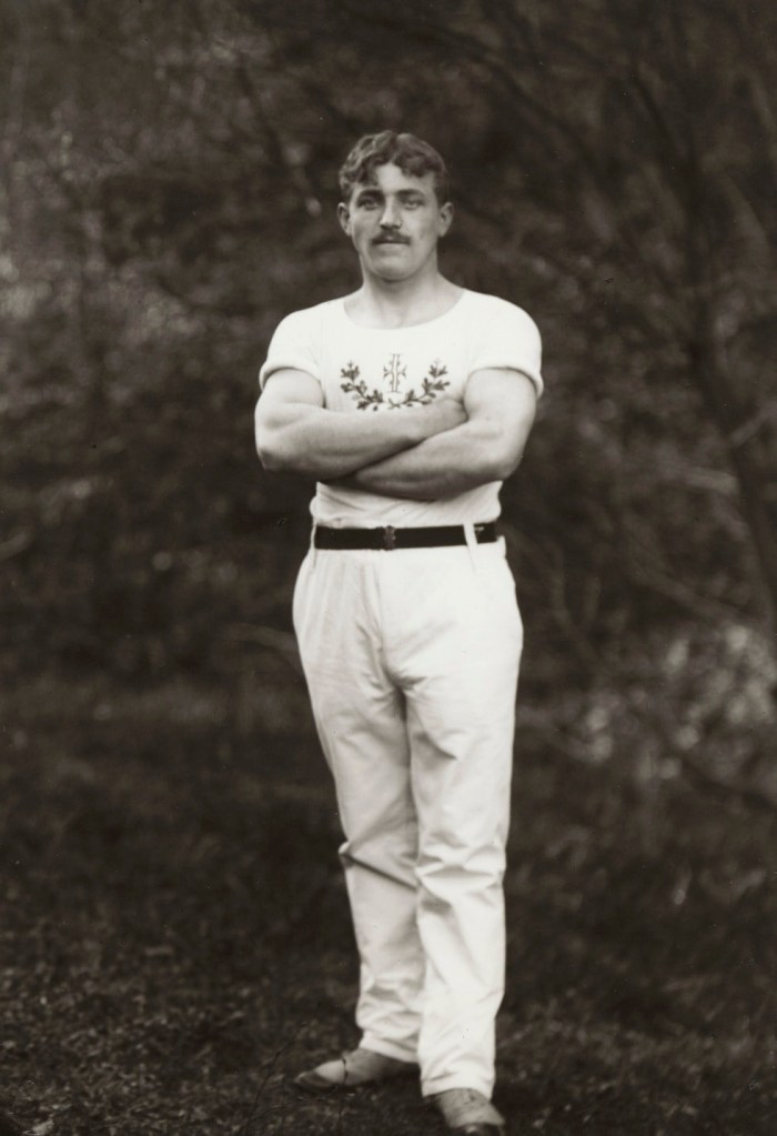 August Sander (German, 1876-1964) 'Member of a Rural Gymnastics Club' 1912, printed c. 1990-1999
