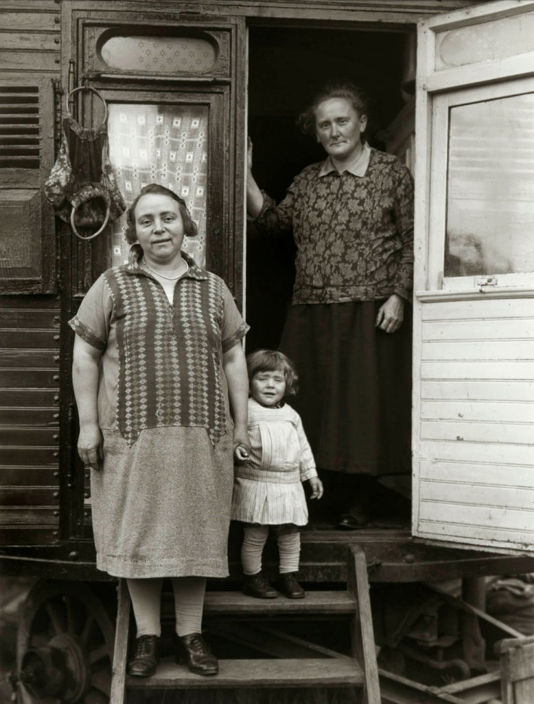 August Sander (German, 1876-1964) 'Three Generations in a Fairground Caravan' 1926-1932, printed c. 1990-1999