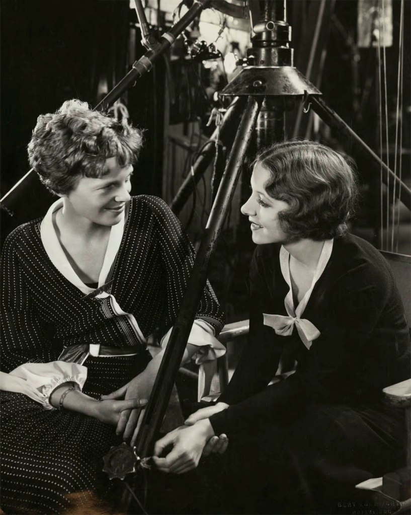 Bert Longworth (American, 1893-1964) 'Amelia Earhart with Helen Hayes [on set of "A Farewell to Arms"]' 1932