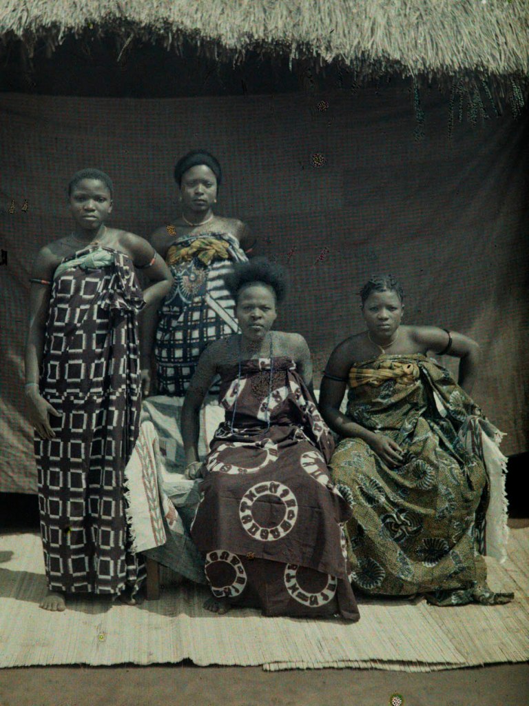 Frédéric Gadmer (French, 1878-1954) 'Soeurs et épouses du chef Justin Aho, Abomey, Dahomey (Bénin), 8 mars 1930' (Sisters and wives of Chief Justin Aho, Abomey, Dahomey (Benin), March 8, 1930) 1930