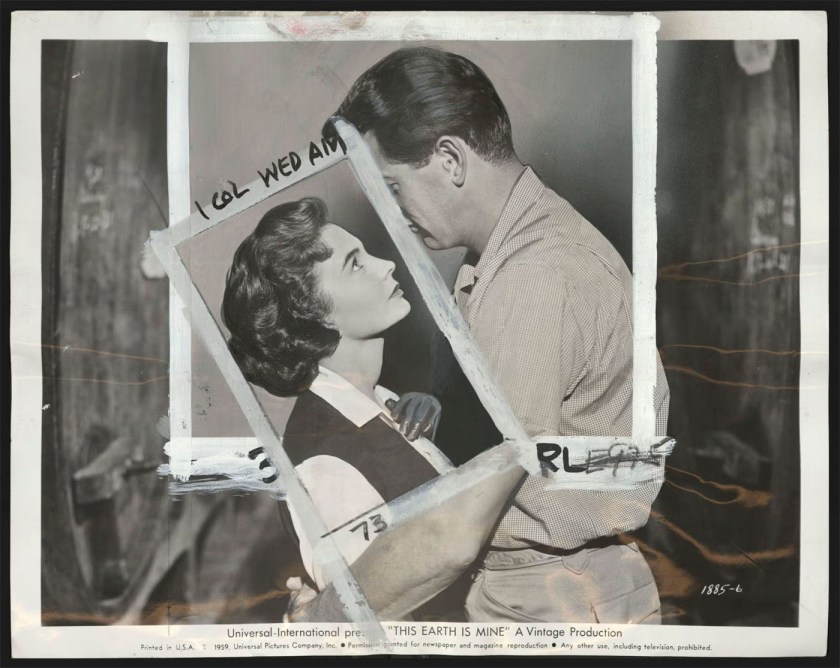 Unknown photographer. 'Jean Simmons, Rock Hudson [in "This Earth is Mine"]' 1959