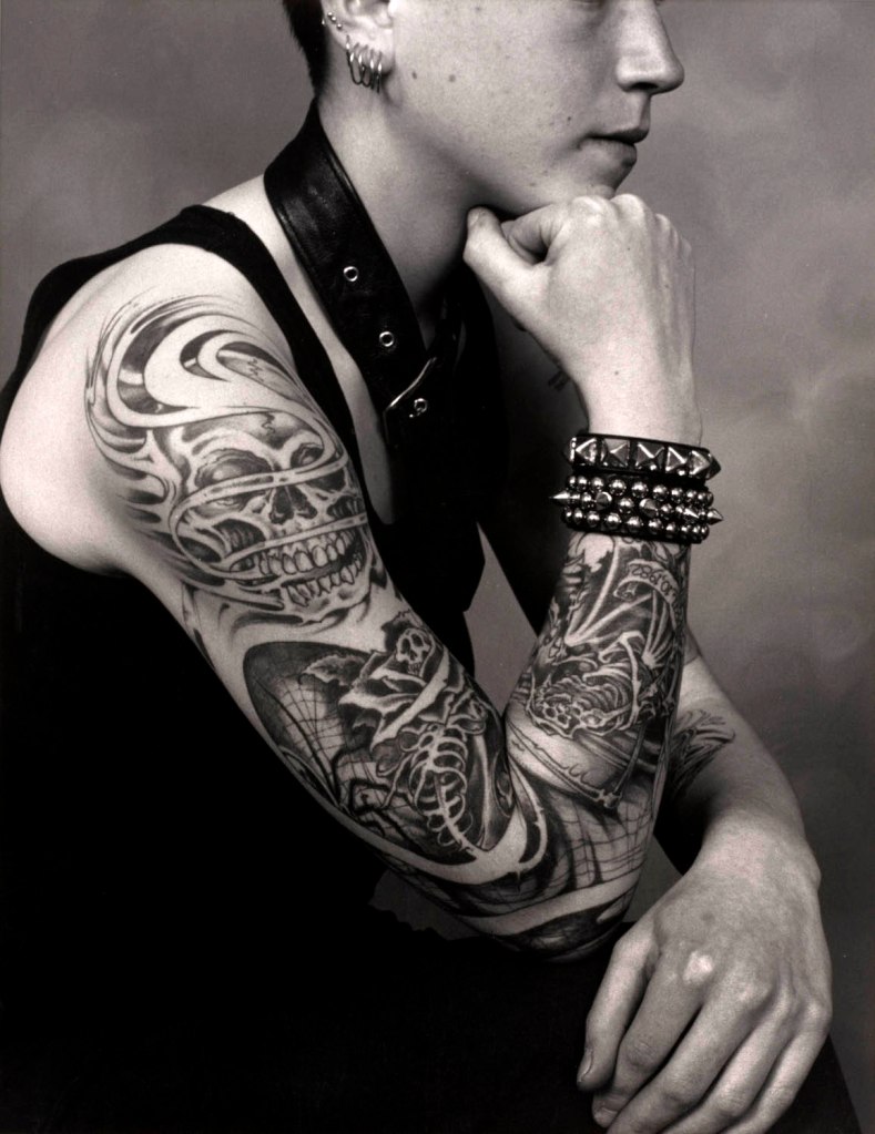 Leon Borensztein (American, b. 1947) 'Woman with Tattoo, San Francisco' 1984