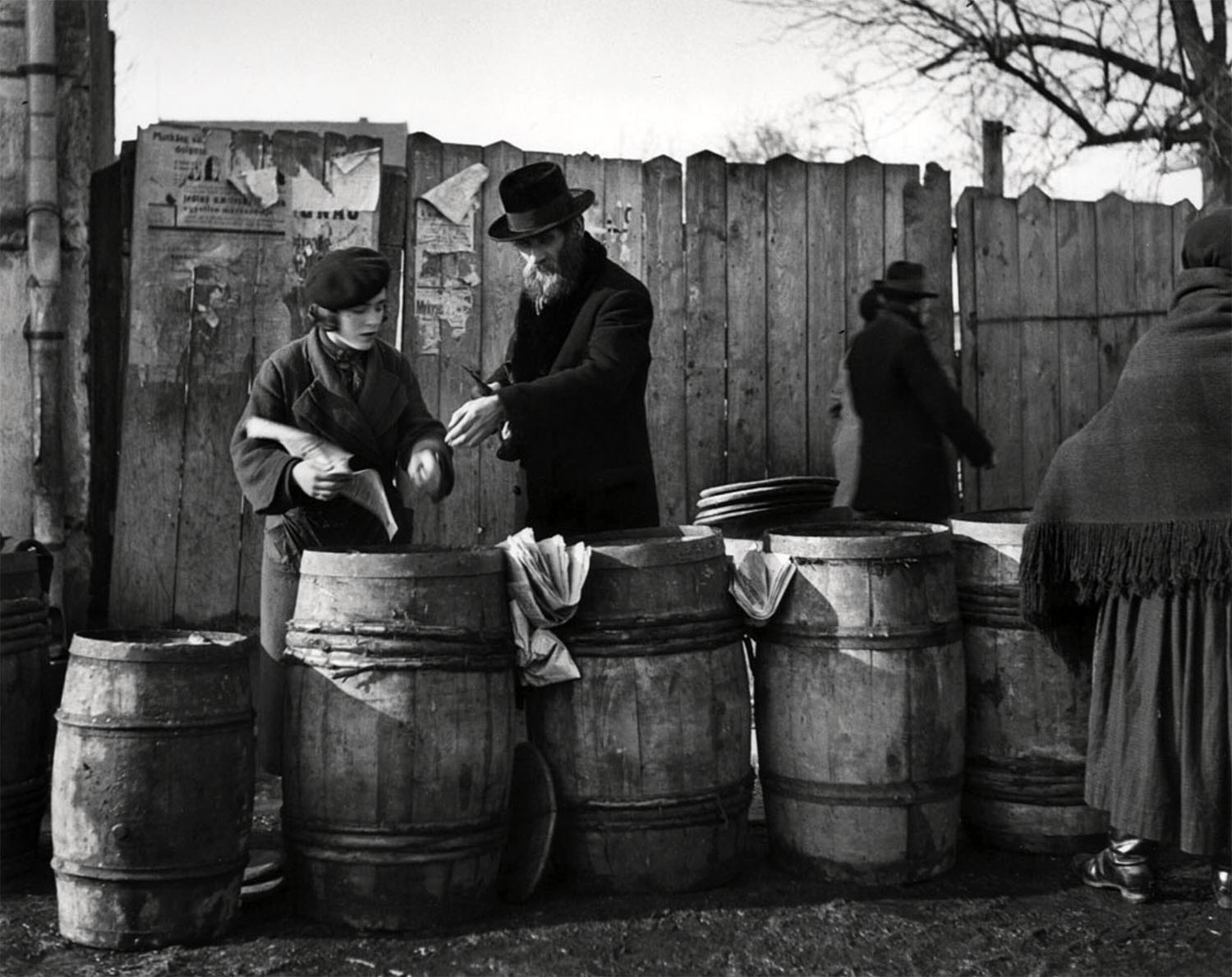 Roman Vishniac (Russian-American, 1897-1990) 'Herring for the traditional third meal of Shabbath, Mukachevo' 1937-1938 from the exhibition 'Roman Vishniac Rediscovered' at the International Center of Photography (ICP), New York, January - May, 2013
