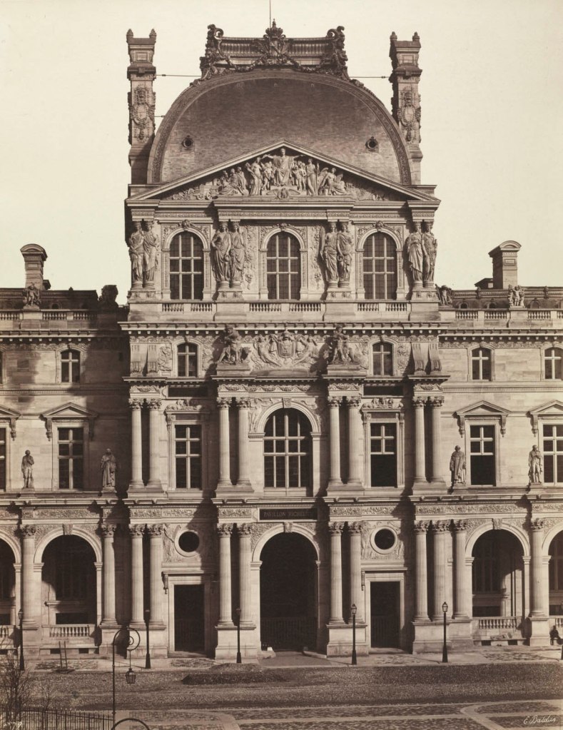 Édouard Baldus (French, 1813-1889) 'Pavilion Richelieu, Louvre, Paris' 1856-1857