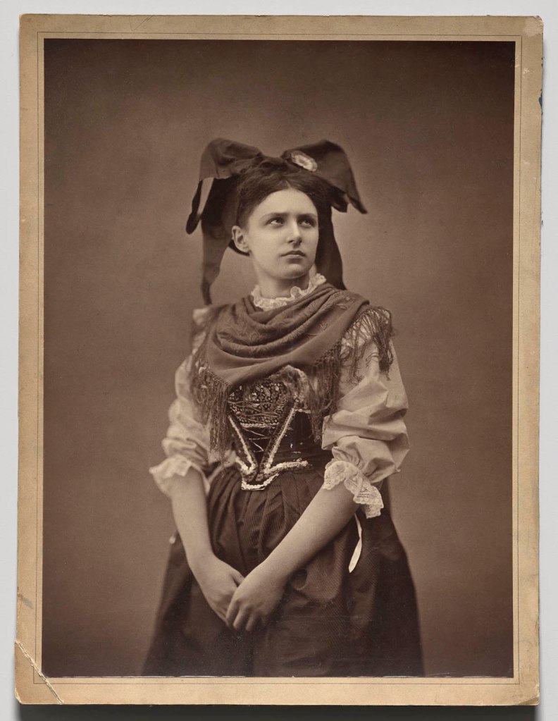 Adolphe Braun (French, 1812-1877) 'Young Alsacienne Woman' c. 1871