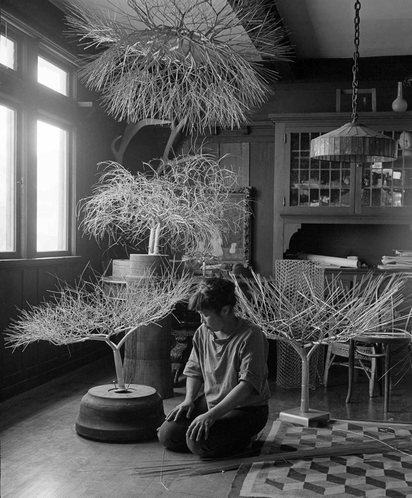 Imogen Cunningham (American, 1883-1976) 'Ruth Asawa in Her Dining Room with Tied-Wire Sculptures' 1963 Imogen Cunningham (American, 1883-1976) 'Ruth Asawa in Her Dining Room with Tied-Wire Sculptures' 1963