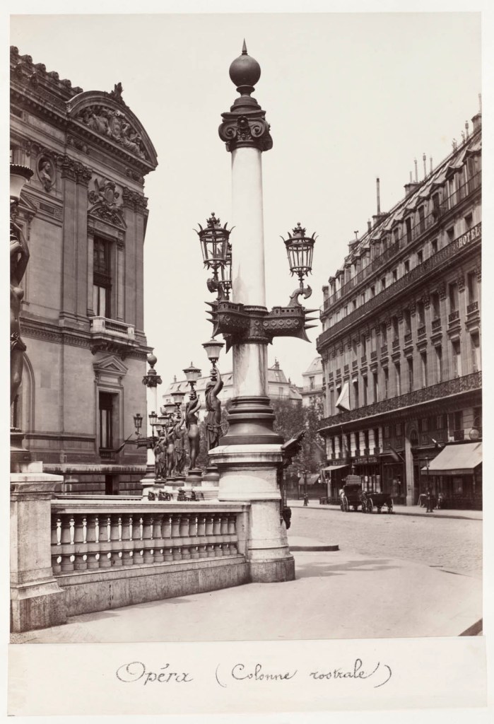 Charles Marville (French, 1813-1879) 'Opéra (Rostral Column)' c. 1875