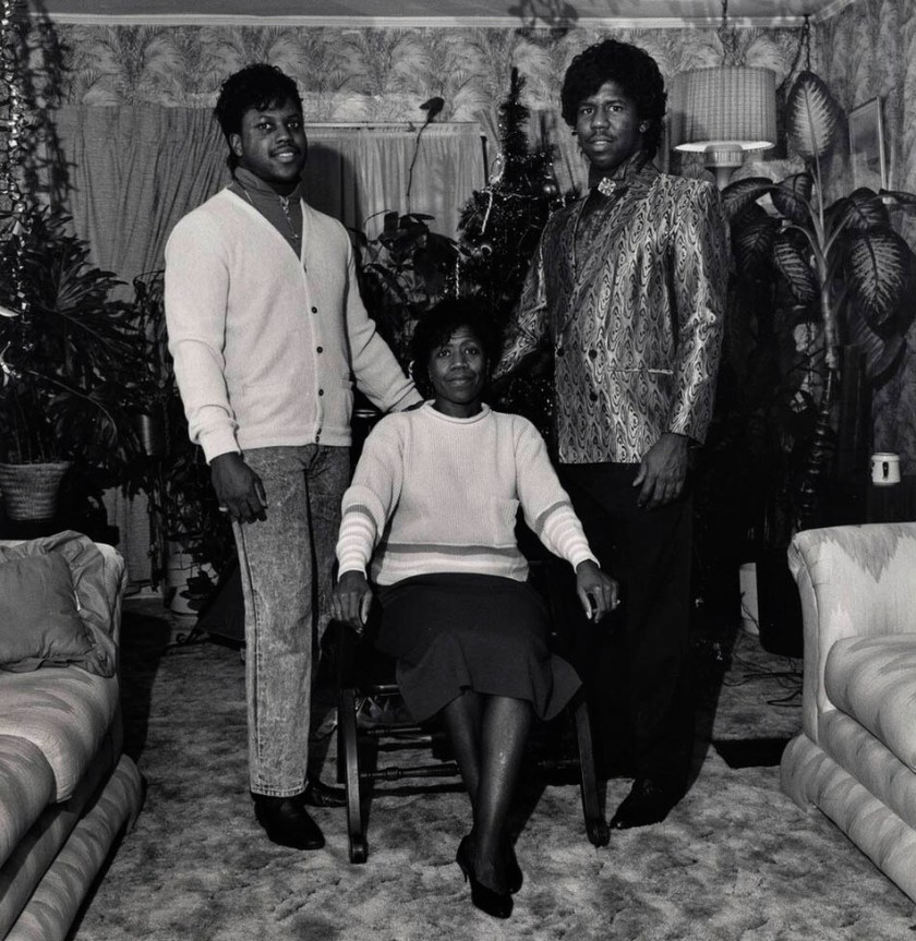 Milton Rogovin (American, 1909-2011) 'Doris McKinney with Her Two Sons, Republic Steel' 1987
