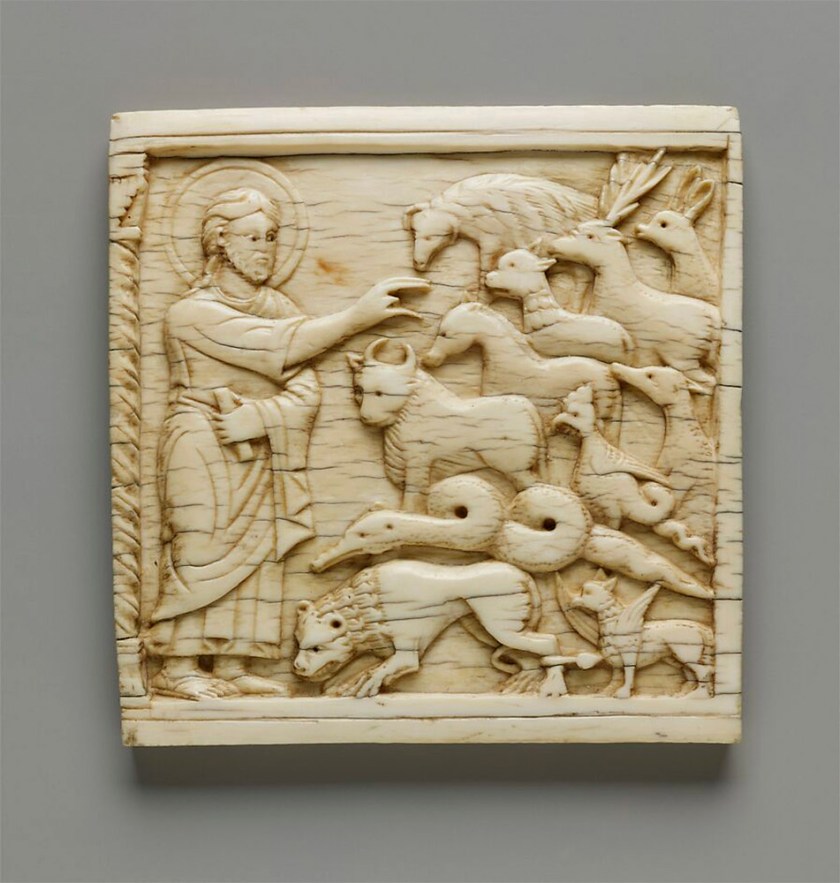 Unknown maker (South Italian) 'Plaque with God Creating the Animals' 1084