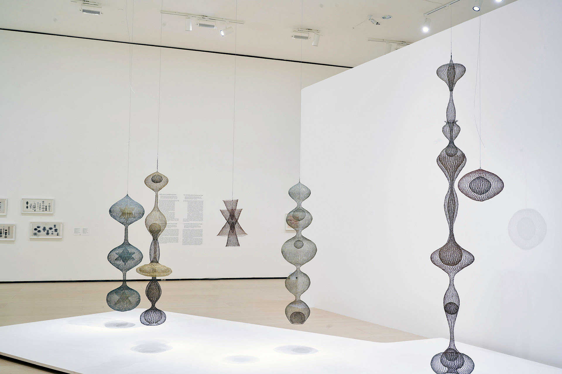 Installation view of the exhibition 'Ruth Asawa: Retrospective' at the Guggenheim Museum Bilbao, March - September, 2026