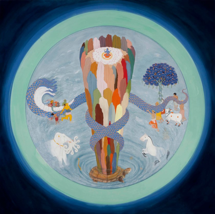 Desmond Lazaro (Australia, India, England, b. 1968) 'Samudra Manthana, Churning of the Ocean of Milk' 2026