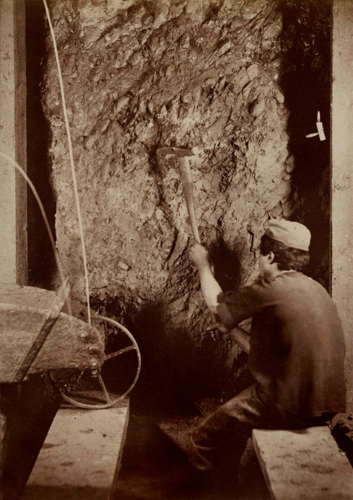 Timothy H. O'Sullivan (American born Ireland, 1840-1882) 'Comstock Mine, Virginia City, Nevada 1868 Comstock Mine, Virginia City, Nevada' 1868