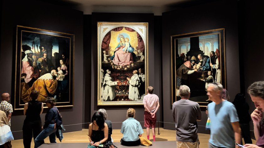 Installation view of the exhibition 'Zurbarán' at the National Gallery, London