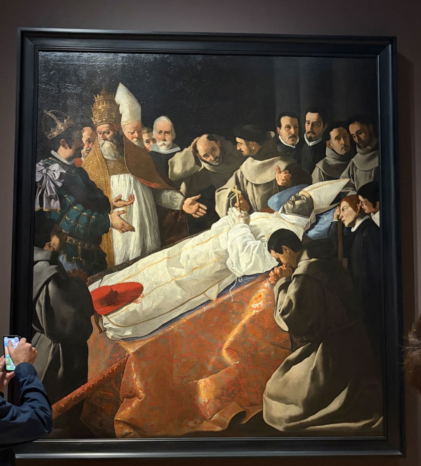 Installation view of the exhibition 'Zurbarán' at the National Gallery, London showing Francisco de Zurbarán (Spain, 1598-1664)
'The Body of Saint Bonaventure'
About 1629