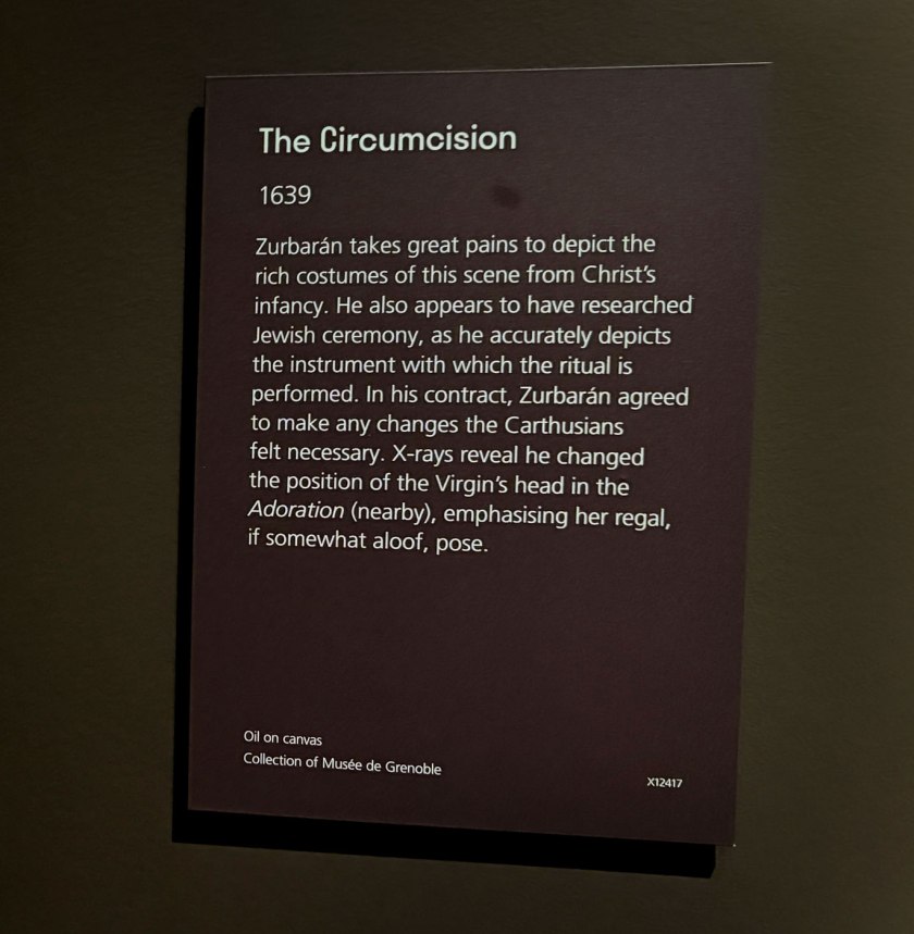 Wall text from the exhibition 'Zurbarán' at the National Gallery, London
