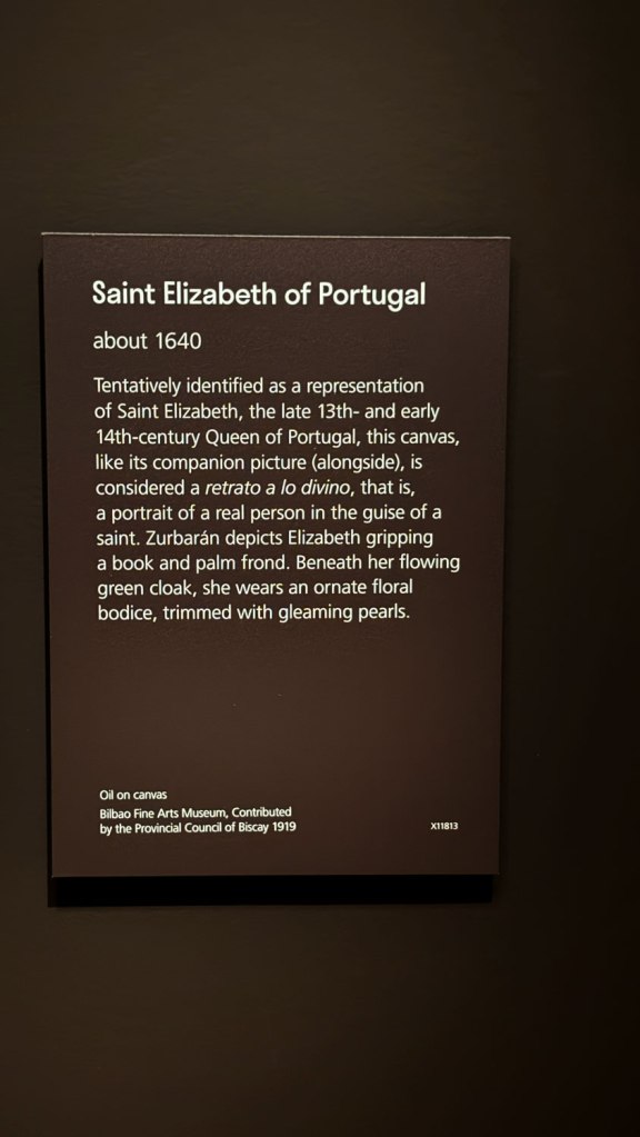 Wall text from the exhibition 'Zurbarán' at the National Gallery, London