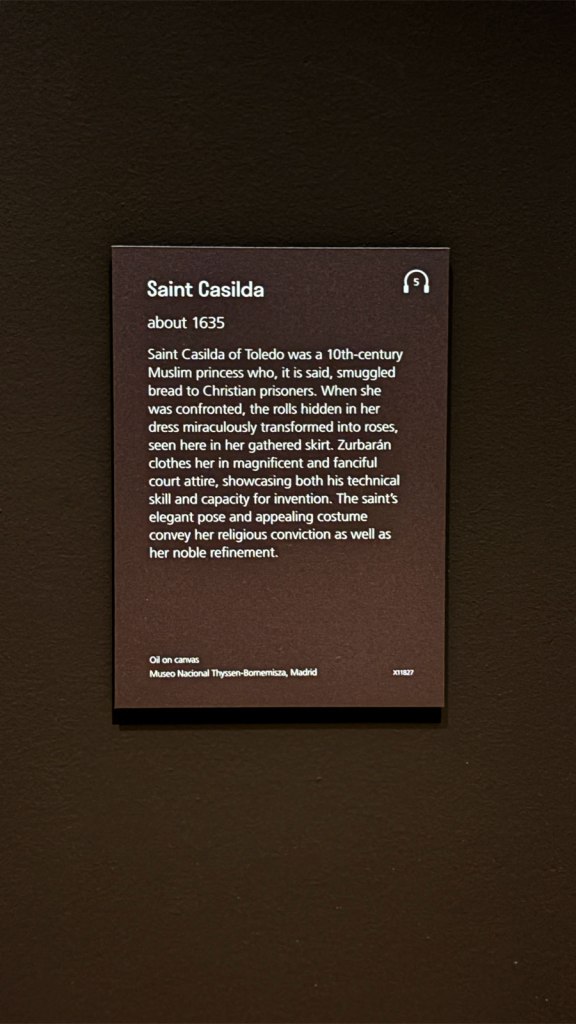 Wall text from the exhibition 'Zurbarán' at the National Gallery, London