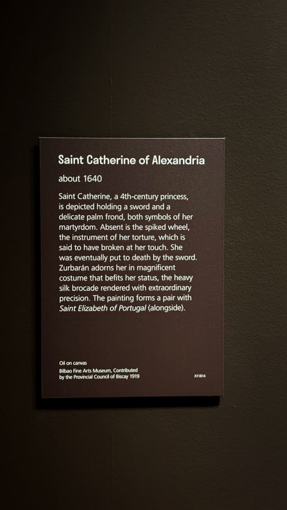 Wall text from the exhibition 'Zurbarán' at the National Gallery, London