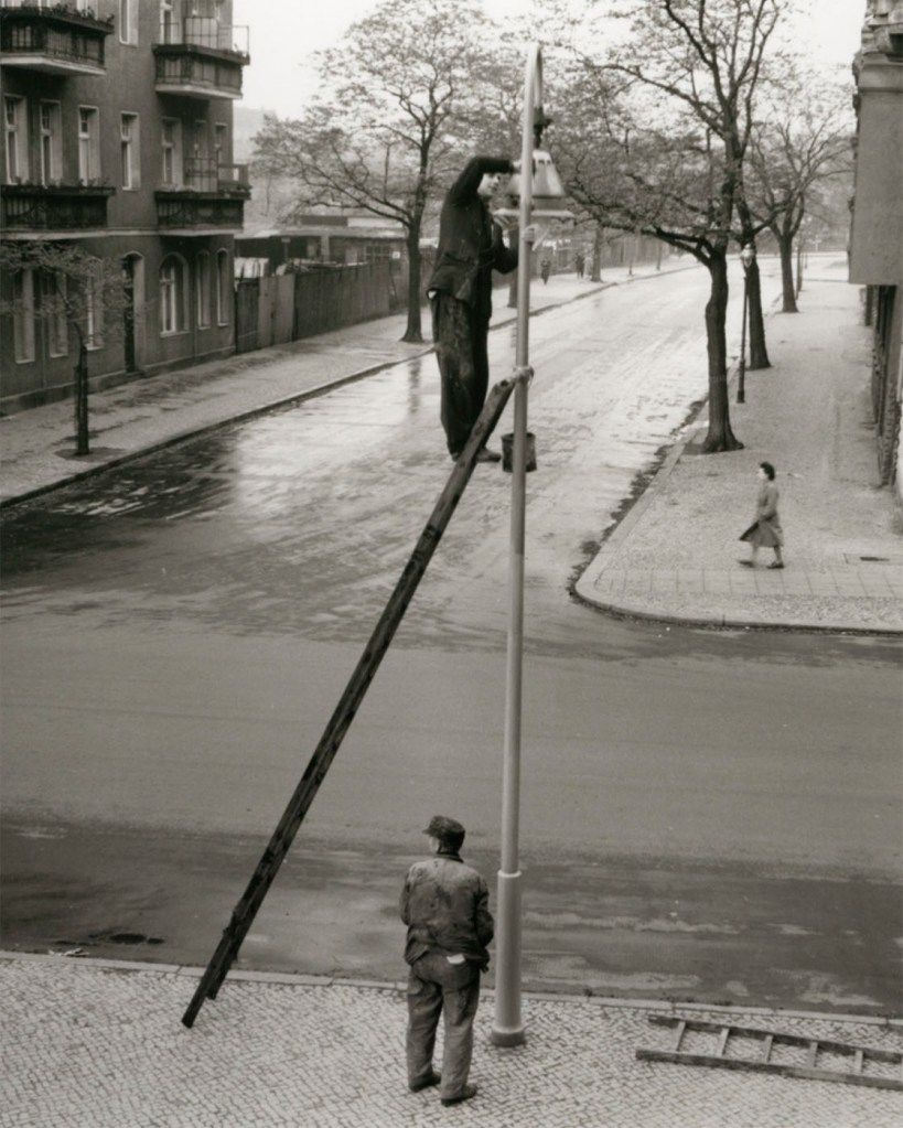 Elsa Thiemann (German born Poland, 1910-1981) 'Lampenputzer, Berlin' 1950s