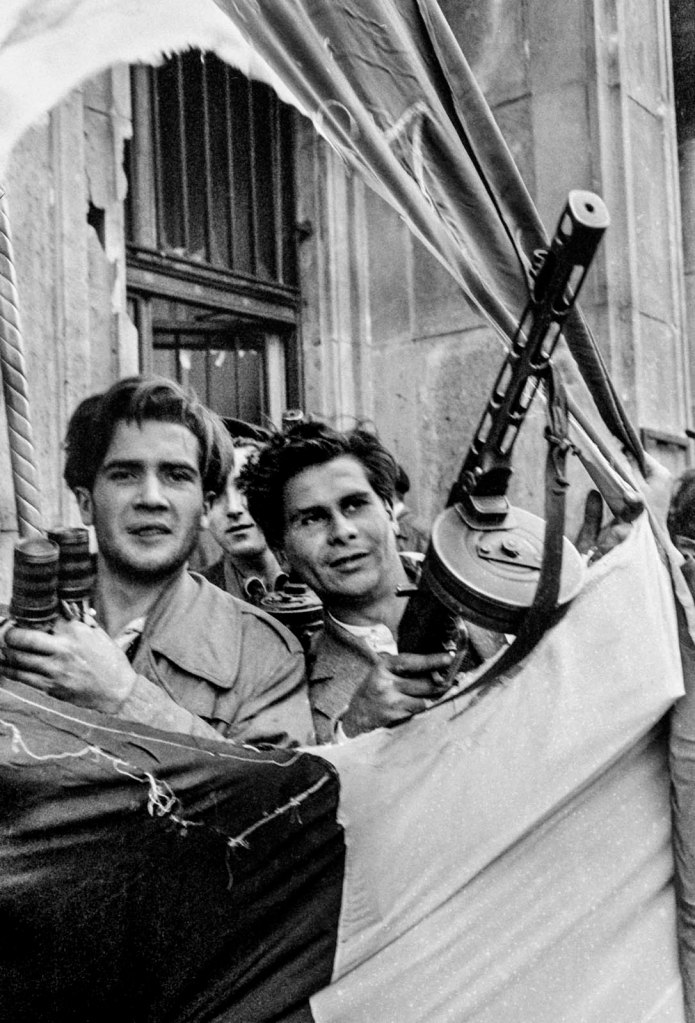 John Sadovy (English born Czech, 1925-2010) 'After the occupation of the party headquarters' Hungary October 1956