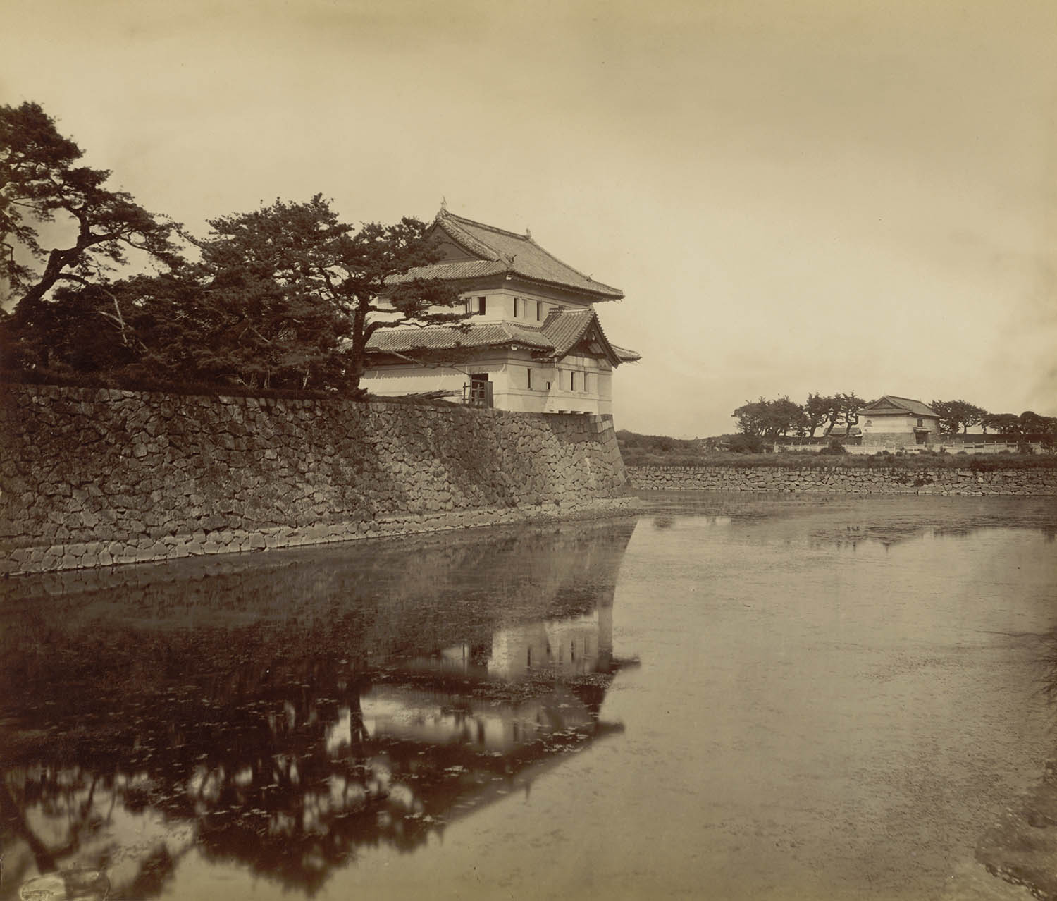 Raimund Stillfried von Rathenitz (Austrian, 1839-1911) 'Imperial Castle, Tokyo, Japan' c. 1875